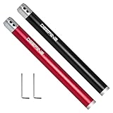 DEEFIINE Drechseleisen Set mit Hartmetall-Schneidplatten,Drechseleisen Drehwerkzeuge Messergriff (rot+schwarz)