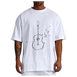 Herren T-Shirts Baumwolle Freizeitshirts Drucken Basic Sommerhemd Atmungsaktiv Bequeme Rundhalsshirt Mode Casual Sport Oberteile Junge Tops