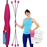 ELANI Schwingstab - Verstellbarer Widerstand & ergonomischer Griff - hochbelastbarer Gymnastikstab, auch als Physiotherapie Zubehör, Swinging Sticks, Schwingstab Fitness Testsieger, Flex Stab