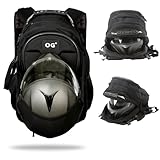 OG Original CityRunner Motorrad Rucksack, Wasserdicht Erweiterbar 30-35L, Helmtasche, Motorradfahrer, Helm-Trageriemen, Hohe Kapazität, Laptop, Reflektierend, USB