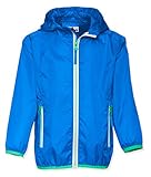 Playshoes Unisex Kinder Faltbare Regen-jacke Funktions-Jacke Regenmantel Regenbekleidung, Blau, 164 EU