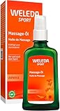 WELEDA Bio Arnika Sport Massageöl 100ml vegan - Naturkosmetik Hautpflege Körperöl schützt vor Muskelkater & Verspannung. Ideal als Sport Vorbereitung / Regeneration mit Duft nach Rosmarin & Lavendel