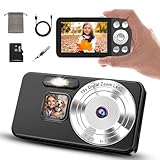 Digitalkamera, 4K AutoFokus, HD 64MP und 18X Digitalzoom, mit 32GB Speicherkarte, 2,8' Großbildschirm, kompakte und wiederaufladbare Design für Anfänger