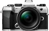 OM SYSTEM OM-5 Mark II Micro Four Thirds Systemkamera Inkl. M.Zuiko Digital ED 12-45 mm PRO Objektiv, 20 MP Live MOS-Sensor, 5-Achsen-Bildstabilisierung, IP53-Wetterschutz, Handheld HighRes Shot 50 MP