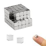 110 Stück Klein Neodym Magnete Extra Stark 5x5x5 mm Mini Magnet Würfel, Magneten Starker Halt, Kühlschrankmagnete, Starke Magnete für Magnettafel Kühlschrank Tafelmagnete Fotos Whiteboard