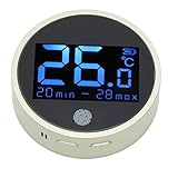 aqxreight Digitales Aquarium-Thermometer mit Langem Sondenkabel, Hohe Genauigkeit Bis ±0,1 ℃, LED-Display-Thermometer für Aquarien, Reaktionsschnelle Temperaturfunktion, Frequenzgenauigkeit
