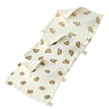 YiNLuax Babyhandtuch mit Cartoon-Bär-Motiv, quadratisch, weich, Spucktücher, kleines Taschentuch, Neugeborenen-Handtuch, Babyhandtuch, 3 Stück
