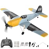 FTJKGH RC Flugzeug BF-109 Messerschmitt, 2.4GHz RC Plane 3-Kanal-RTF RC Segelflugzeugspielzeug, 6-Achsen-Gyro-Stabilisator, RC Steuerung RTF für Anfänger, Kinder, Erwachsene