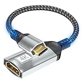 Nersligek USB-C auf HDMI Adapter, 4K USB Typ-C auf HDMI Adapter Thunderbolt-3/4 Kompatibel mit iPhone 17/16/15 Serie, MacBook, iMac, iPad Pro, Air, Galaxy S24 Ultra