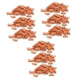 Veemoon 35 - Rote Kunstziegel Für Modellbau Und DIY Projekte - Perfekt Für Miniaturmauern Und Kreative Bastelarbeiten