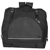 Vaguelly Akkordeontasche für 80-96 Bass Akkordeon, Gepolsterte Akkordeon Koffer Gigbag Rucksack mit Schultergurte, Zubehör Tasche, Erwachsene Instrument Tragetasche, schwarz