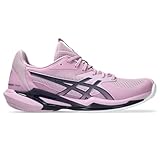 ASICS Damen Solution Speed FlyteFoam 3 Clay Tennisschuhe, Light Ube/Indigo Fog, 39.5 EU