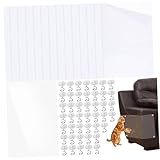 Generisch 15 STK. Kratzfester Aufkleber Für Sofa Türschutz Vor Hundekratzen Kratzschutz Für Möbel Von Katzen Couch Katzenkratzschutz Teppichschutz Für Katzen Katzentapete Transparent PVC