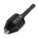 Bestgle 0.3-8mm Sechskant 1/4' Schnellspannbohrfutter-Adapter mit 3 Backen für Umrüstwerkzeug