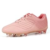 JABASIC Fussballschuhe Kinder Jungen Mädchen Sportliche Outdoor Stollenschuhe Kinder (35EU,Lt.Rosa)