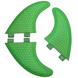 Keenso Surfboard Finnen, Grün FCS G3 G5 G7 Surf Finnen Surfboard Fiberglas Tri Set Thruster (G7)