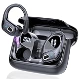 STECEi Kopfhörer Sport, 2025 in Ear Kopfhörer Kabellos Bluetooth 5.4 mit HD Mic, 75Std HiFi Stereo Bluetooth Kopfhörer mit Ohrhaken, Comfort Fit, IP7 wasserdichte Ohrhörer für Sport Arbeit Studium