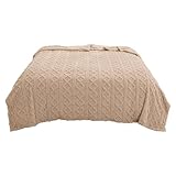 Wohndecke Sofadecke Reisedecke Couchdecke2 in 1 Doppelseitige Dünne Sommerdecke Baumwolle, kühlende Decke Leichte Atmungsaktive Komfortabel Bettlaken mit Kühlfasern Kann (100 x 150cm, Elfenbein)