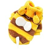 MYLLJBD Hundemantel Bienenkostüme Für Hunde, Hunde-Bienen-Kapuzenpullover, Halloween-Kapuzenpullover Für Haustier-bienenkostüme, Kleidung Für Katzen Und Hunde-bienentransformation-m