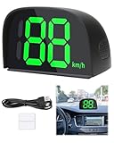 Gps Tacho Universeller Digitaler Auto Geschwindigkeitsmesser mit HUD Head-Up-Display, GPS-Geschwindigkeitsmesser für Auto, Motorrad, Fahrrad und E-Scooter – Klare Anzeige bei Tag und Nacht