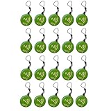 Pesderty 20 Stück NFC-Tags Lable Ntag213 13,56 MHz Smart Card für Alle NFC-Fähigen Smartphones Smart Business Card NFC 31,5x28mm C