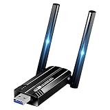1300 Mbps USB WLAN Stick,WLAN USB Mit 2x5dbi WiFi Antennen,Adapter Mit High-Gain Antennen (Bis Zu 867Mbit/S Auf 5.8GHz Und 400Mbit/S Auf 2,4GHz,Kompatibel Mit Windows 11/10/8/7 Und Mac OSX)