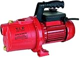T.I.P. Gartenpumpe Guss (3.500 l/h Fördermenge, 46 m Förderhöhe, 4,6 bar Druck, 800 W, selbstansaugend, laufruhig, Jet-Hydrauliksystem, ergonomischer Handgriff, robust) Garten-Jet 1000 Plus, 30186