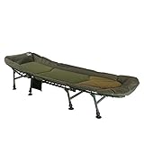 Lucx® XL Bedchair 8 Bein Angelliege Karpfenliege Anglerliege Gartenliege 8 Beine Lieg Maße (L/B/H): 210 x 80 x 33 cm