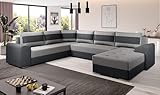 Generisch Sofa Couch Garnitur Sofagarnitur Chief U mit Schlaffunktion Wohnlandschaft