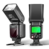 NEEWER Aufgerüstetes NW645II C TTL Blitzgerät, GN58 HSS Optical Slave Rear Curtain Sync Kompatibel mit Canon EOS R6 R5 R3 R M6 850D 800D 760D 750D 650D 600D 7D Mark II 7D 6D Mark II 6D 5D Mark IV/III
