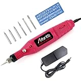 Afantti Elektrischer Gravierstift mit Kabel Gravurwerkzeug Gerät Gravierer Set mit | Schablone & Wolframkarbidspitze | für Gravieren Metall Glas Leder Holz Kunststoff