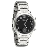 Miraval Funk-Armbanduhr mit Edelstahlarmband Funkuhr Japanisches Quarzuhrwerk 41 mm Edelstahl 20 mm Funksignal DCF77 Herrenarmbanduhr Damenarmbanduhr Digitale & Analoge Anzeige Datumsanzeige