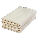 aqrade Badetuch Duschtuch Handtuch Premium I 2er-Pack I 70x140cm I 100% Baumwolle I 600 g/m² I Creme