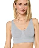Nur Die Soft Komfort BH Bustier nahtlos ohne Bügel bügelloser Bra Schlaf Bralette mit Breiten Trägern Seamless Damen Mädchen
