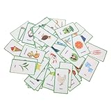 Abaodam Kindergarten Lernkarten Alphabet Bunte Buchstaben Karten mit Sicheren Abgerundeten Ecken Kindgerechtem und Lesbarer für Frühes Englisch Lernen und Worterkennung