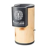 YouFlake MuesliMachine Zirbe | elektrische Flockenquetsche | hergestellt als Waldner Lisa Zirbe | Zirbenholz hell | Edelstahl