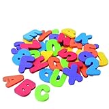 ifundom 36 Teile Badewannenbuchstaben Und Zahlen Lernspielzeug Für Bunte Badespielzeuge Für Spaß Im Bad Fördert Die Kreativität Und Das Lernen Beim