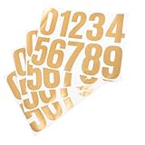 KOCKSHION 4 Sätze Teiliges Große Selbstklebende Zahlenaufkleber Langlebig Vielseitig Einsetzbar für Hausnummern Briefkästen Außenbereiche und Professionelle Beschriftungen