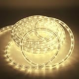 Kefflum 12Meter LED Lichterschlauch Außen,Led Schlauch, Lichterkette Licht Leiste 432 LEDs Wasserfest Schlauch Innen und Außen für Weihnachten,Zaun,Dach,Dekoration Beleuchtung IP65 Warmweiß