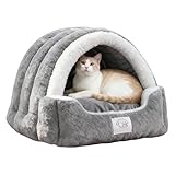 Katzenhöhle - Weiches und bequemes Katzenzelt mit abnehmbarem Kissen, bequemes Kätzchenbett zum Schlafen und Ausruhen, ideal für den Innen- und Außenbereich auf der Terrasse