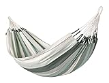 LA SIESTA® Modesta Single Hängematte - Indoor Outdoor Hängematte mit Gurt - Baumhängematte, tragbare Baumwollhängematte, Hängematte Leinwand für Garten Balkon Schlafzimmer Pool - Olive