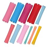 EPIGEIST 100 Stück Dauerwelle Stangen Wiederverwendbare Leichtgewichtige Friseur Haarwickler mit Festem Bunte Lockenwickler für DIY Locken und Welliges Haar Geeignet für Damen und Herren