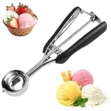 Eisportionierer,Eislöffel,4 cm Eislöffel Portionierer mit Auslöser und Komfortablem Griff,Eiskugelportionierer für Eiscreme Kekse Teig Kuchen Frikadellen und Fruchtfleisch