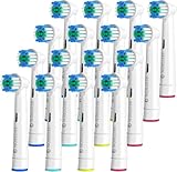 REDTRON Aufsteckbürsten für Oral B, Elektrische Ersatzbürstenköpfe für Precision Clean, Zahnbürstenköpfe kompatibel mit Pro1000 Pro3000 Pro5000 Pro7000 und mehr (16er-Pack)