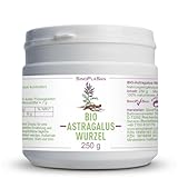 Astragalus-Wurzel-Pulver (Astragalus membranaceus) Pulver, 100% naturrein ohne Zusätze | höchste Qualität | VEGAN | Meshfaktor 80 | Tragant… (250 g bio)