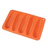 Generisch Frühstücksform, Silikon-Antihaft-Design, Größe: 26,42 x 16,51 x 2,54 cm, Maisstäbchen-, Silikon-Backblech, hitzebeständige Form, zum Backen in der Küche, Picknick, Camping, Hausmannskost