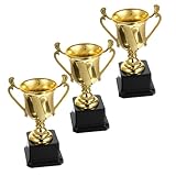 UPKOCH 3 Stück Teiliges Kreatives Pokalset aus Robustem Kunststoff Trophäen mit Einzigartigem Design als Auszeichnung für Wettbewerbe Schulveranstaltungen und Partys