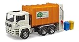 bruder 02772 - Man TGA Müll LKW Hecklader - 1:16 Fahrzeuge, Müllauto, Müllabfuhr, Müllwagen, Spielzeug ab 3 Jahre