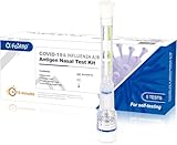 Fastep Corona Schnelltest und Grippe Test für Zuhause Covid 19 & Influenza A/B Antigen Nasen Test Zur Eigenanwendung Coronatests Nase Selbsttest Bausatz, 5 Stück