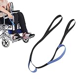 CHENNAN Beinheber, Beinhebergurt, Beinheber für Patienten, Langer Beinhebergurt, Mobilitätshilfe für Gehübungen, Fußheber zum Einfachen Ein- und Aussteigen aus dem Bett,Sofa,Auto,Rollstuhl (Blau)